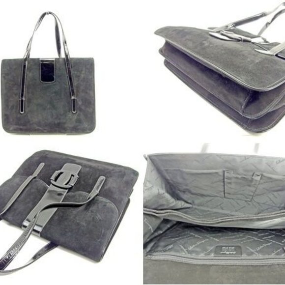 Salvatore Ferragamo Handbag Vera Black Woman Authentic Used - Picture 5 of 6